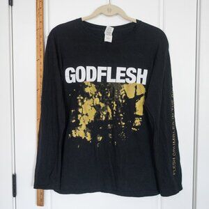 Vintage GODFLESH Locust Furnace Longsleeve T Shirt Medium M